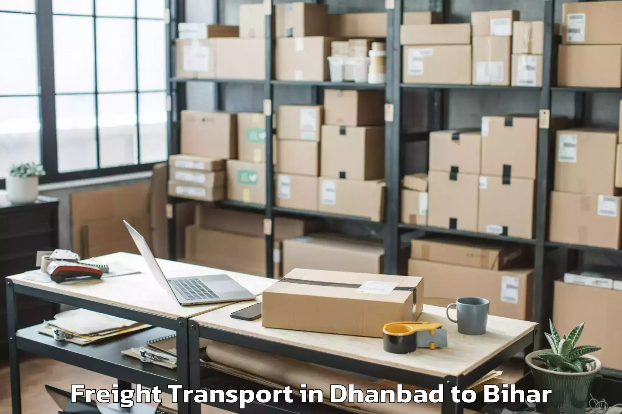 Hassle-Free Dhanbad to Laheriasarai Freight Transport